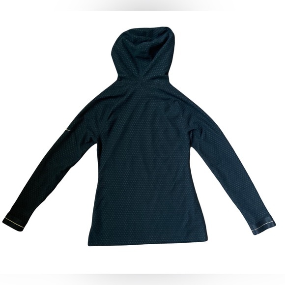 Nike Pro Women’s Icon Clash Hooded Dry Fit Long Sleeve Black/Metallic Gold XS - Picture 6 of 16